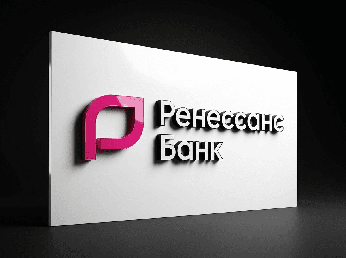 Кейс RUBYKZ — Вывеска для отделения Ренессанс Банка, Ренессанс Банк: наружная реклама под ключ