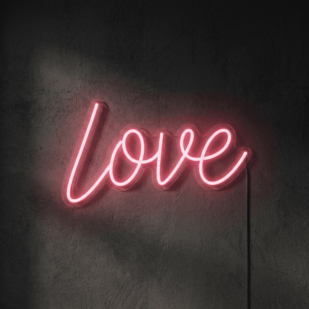 Неоновая надпись «Love»