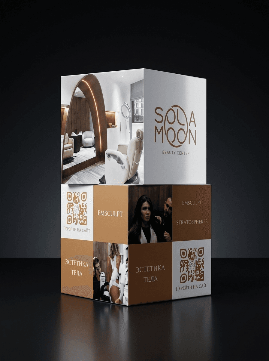 Sola Moon Beauty Center — Рекламные кубы для beauty-центра — фото 2
